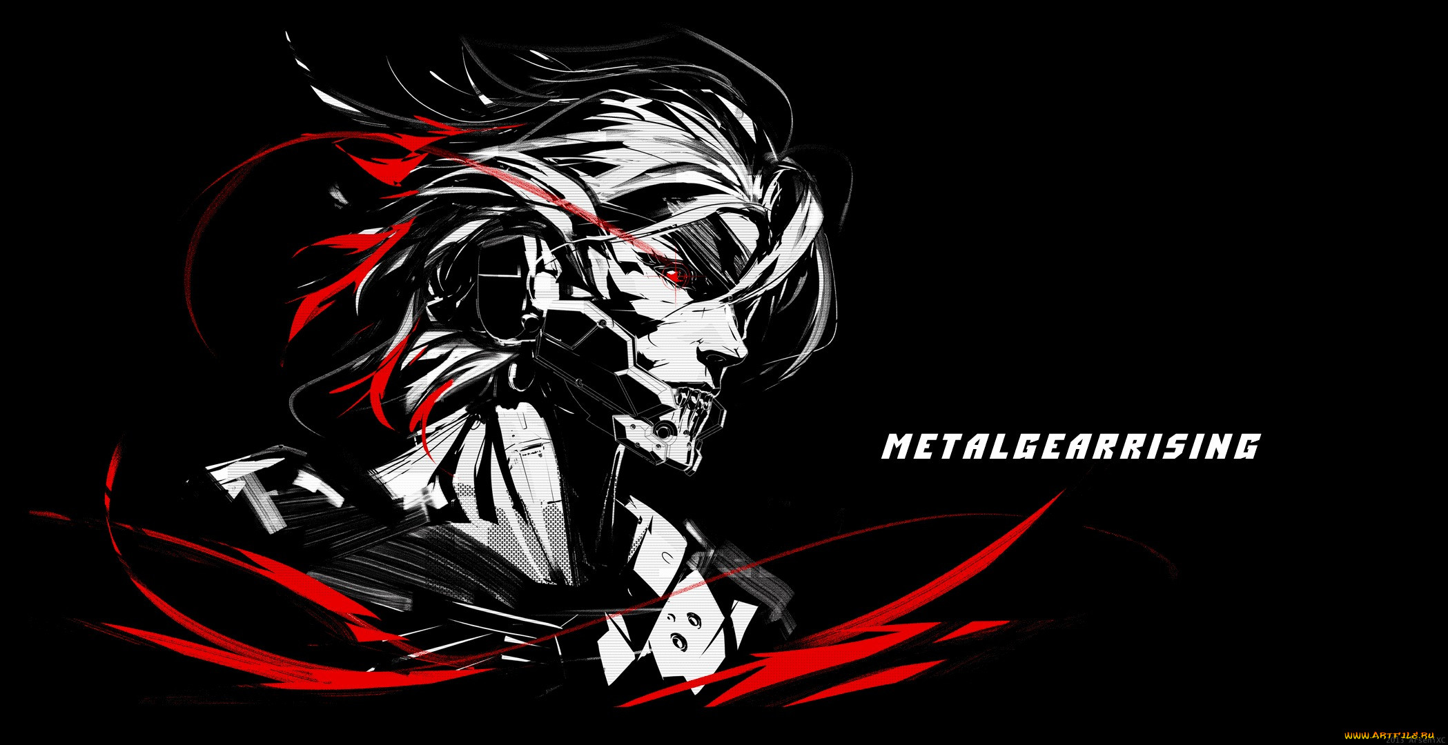  , metal gear rising,  revengeance, art, fan, cyborg, ninja, katana, jack, the, ripper, raiden
